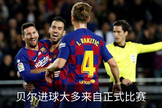 贝尔进球大多来自正式比赛